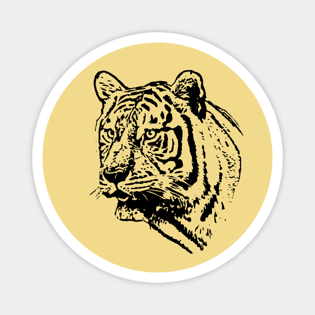 Tiger Magnet by Guardi